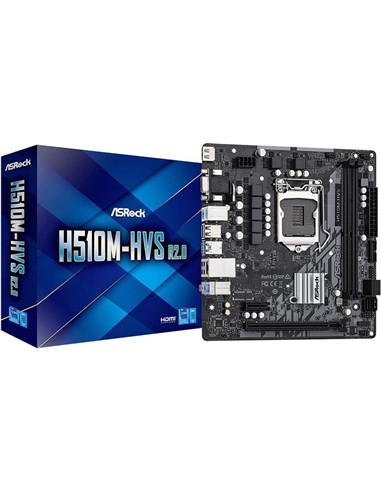 PLACA BASE ASROCK H510M-HVS R2.0 VGA + HDMI