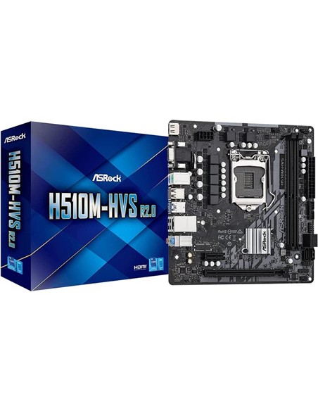 PLACA BASE ASROCK H510M-HVS R2.0 VGA + HDMI