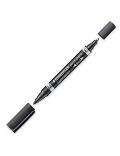 ROTULADOR PERMANENT STAEDTLER DUO 348-9 NEGRO.