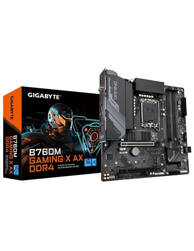 PLACA BASE GIGABYTE GA-B760M GAMING X AX DDR4 HDMI + DP
