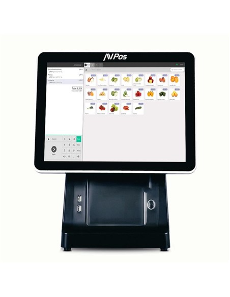 TPV AVPOS K6000 15 I5/8GB/SSD128GB/WIFI+BT + IMPRESORA 3YR GARANTIA
