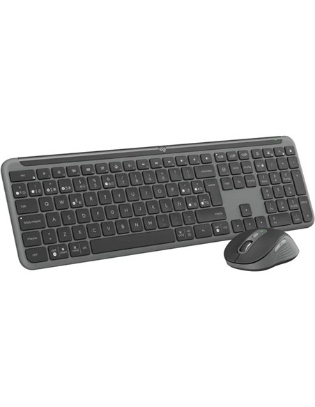 TECLADO + RATON LOGITECH MK950 SIGNATURE SLIM BUSINESS WIRELESS BT BLACK