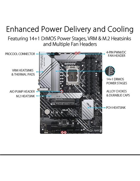 PLACA BASE ASUS PRIME Z690-P WIFI DDR4 HDMI + DP