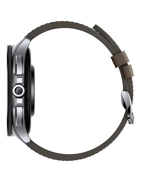 SMARTWATCH RELOJ XIAOMI WATCH 2 PRO SILVER CASE BROWN LEARHER STRAP