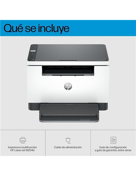IMPRESORA MFP HP LASER MONOCROMO LASERJET M234D DUPLEX WHITE