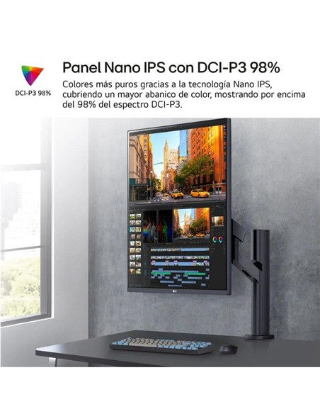 MONITOR LG DUAL UP ERGO 27.6 IPS HDMI DISPLAYPORT DP USB-C 5MS