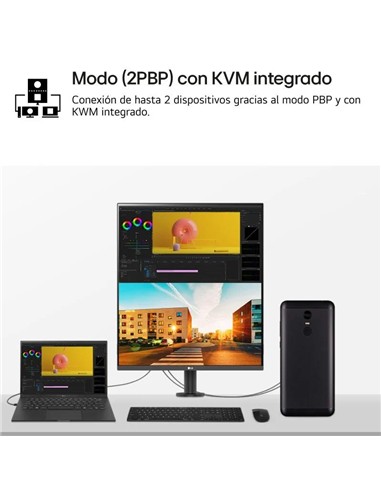 MONITOR LG DUAL UP ERGO 27.6 IPS HDMI...