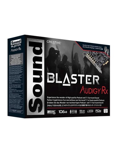 TARJETA DE SONIDO CREATIVE AUDIGY RX PCI-E 7.1