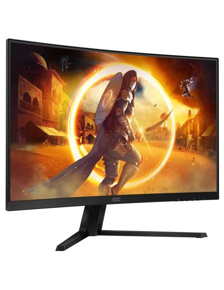 MONITOR GAMING AOC 32 CURVO 180HZ 2K QHD HDMI DISPLAYPORT BLACK