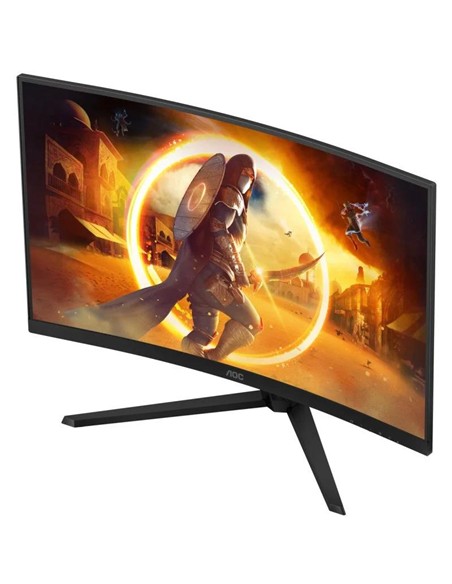 MONITOR GAMING AOC 32 CURVO 180HZ 2K QHD HDMI DISPLAYPORT BLACK