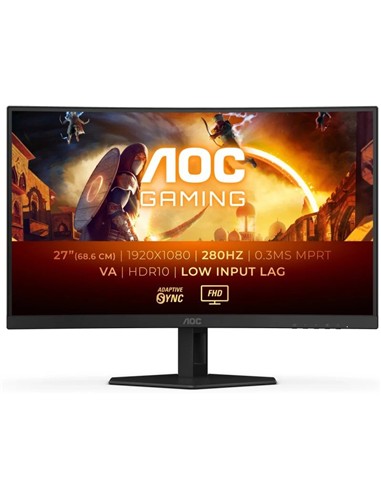 MONITOR GAMING AOC 27 CURVO 280HZ HDMI...