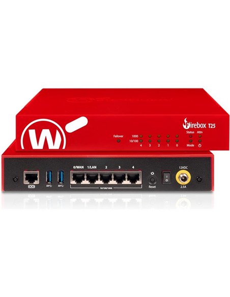 FIREWALL WATCHGUARD FIREBOX T25 NFR 1YR TOTAL SECURITY SUITE