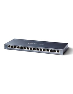 SWITCH TP-LINK 16 PUERTOS GIGABIT TL-SG1016P POE+ METALICA 2