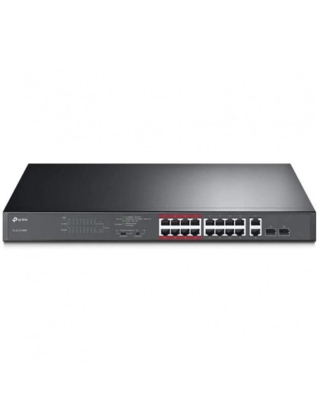 SWITCH TP-LINK 16 PUERTOS 10/100MBPS + 2 10/100/1000 POE+ RACK