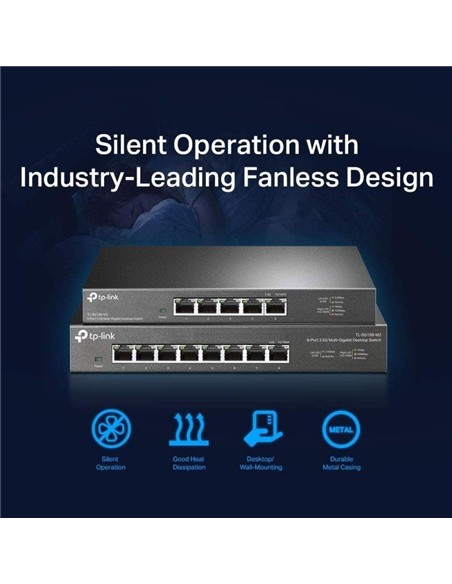 SWITCH TP-LINK GIGABIT 5 PUERTOS 2.5G TL-SG105-M2 METALICA