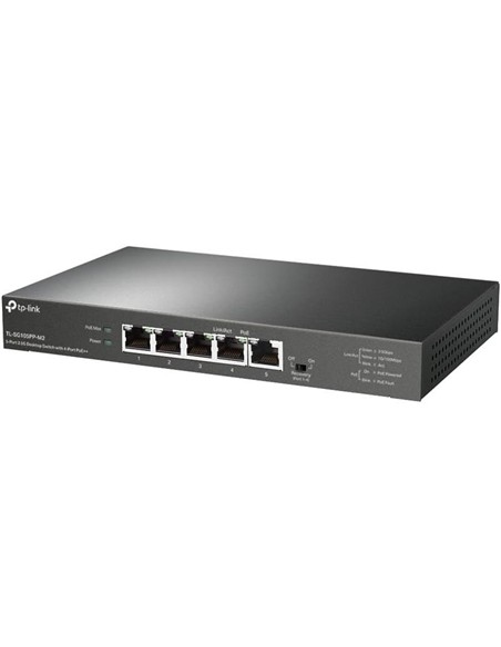 SWITCH TP-LINK ETHERNET 5 PUERTOS 2.5G POE+ TL-SG105PP-M2