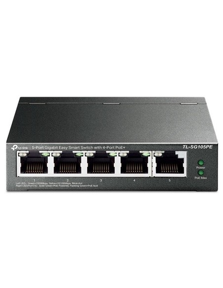 SWITCH TP-LINK TL-SG105PE GIGABIT 5 PUERTOS POE+ EASY SMART