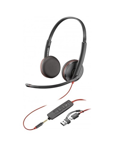 AURICULAR + MICROFONO POLY BLACKWIRE 3225...