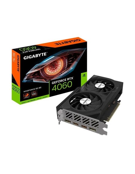 TARJETA DE VIDEO NVIDIA GIGABYTE RTX4060 WINDFORCE OC 8GB HDMI DP GDRR6 PCI