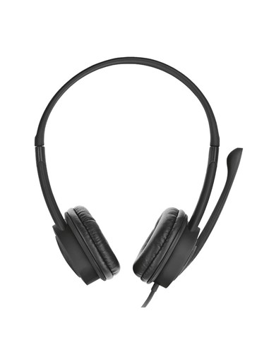 AURICULARES + MICROFONO TRUST MAURO USB BLACK