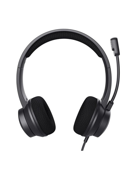 AURICULARES + MICROFONO TRUST HS-260 HEADSET ENC USB-A/USB-C BLACK