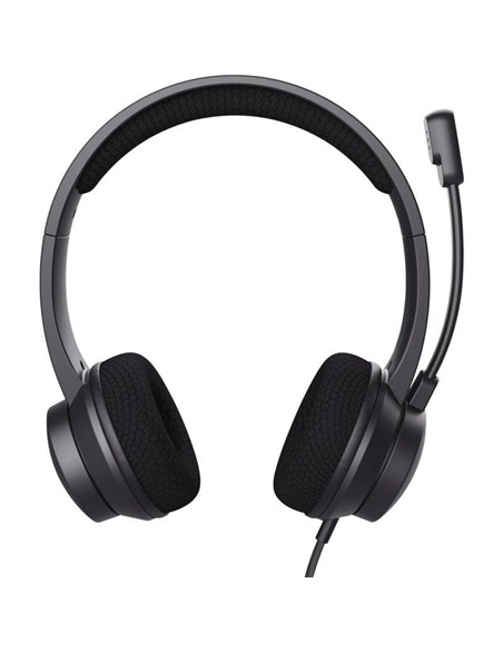 AURICULARES + MICROFONO TRUST AYDA HEADSET PC ENC USB BLACK