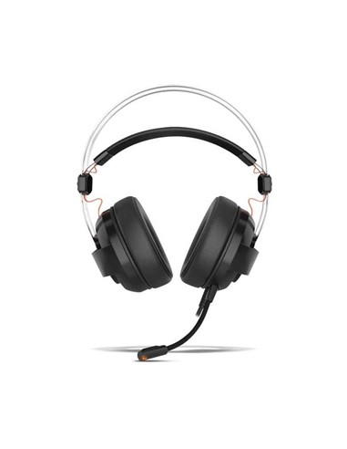 AURICULARES KROM KODE GAMING RGB USB BLACK/ORANGE