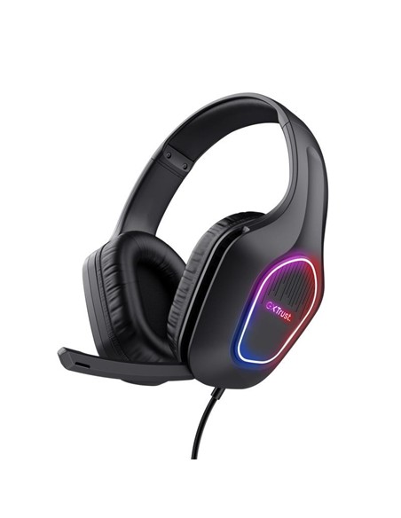 AURICULARES + MICROFONO TRUST GAMING GXT 416 ZIROX HEADSET RGB BLACK
