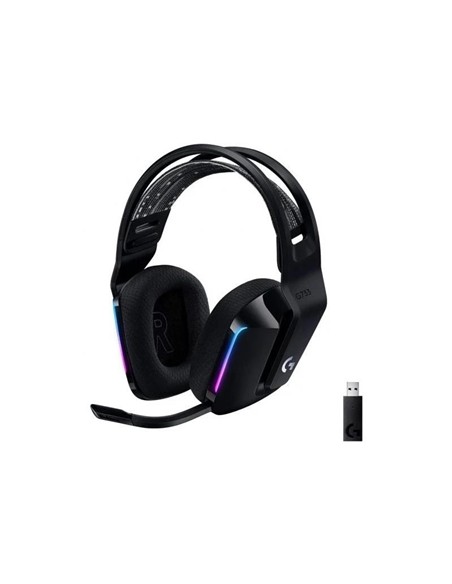 AURICULARES + MICROFONO LOGITECH GAMING G733 RGB WIRELESS BLACK