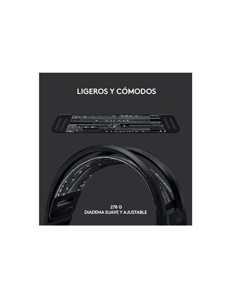 AURICULARES + MICROFONO LOGITECH GAMING G733 RGB WIRELESS BLACK