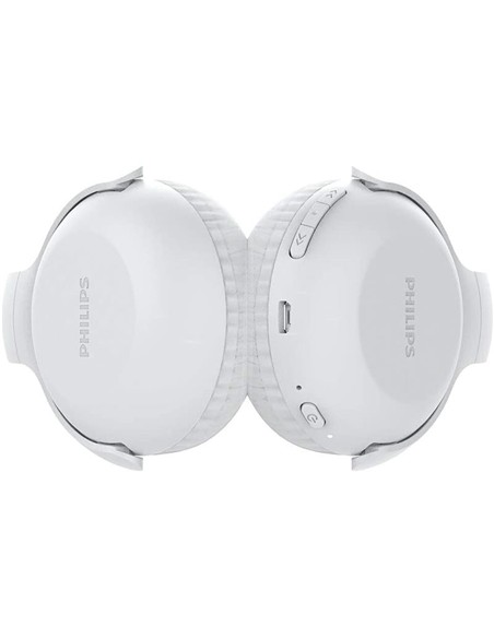 AURICULARES + MICROFONO PHILIPS TAUH202 BLUETOOTH WHITE