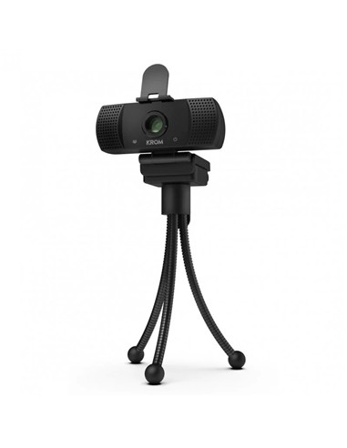 WEBCAM KROM KAM FULL HD USB BLACK + TRIPODE
