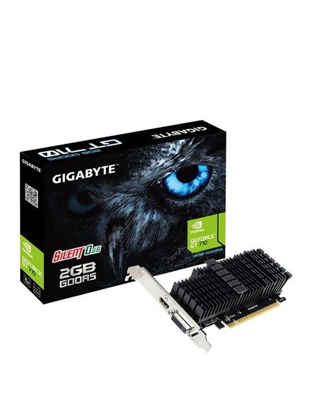 TARJETA DE VIDEO GIGABYTE GT710 2GB DDR5 HDMI DVI LOW PROFILE