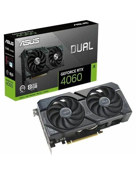 TARJETA DE VIDEO NVIDIA ASUS RTX4060 DUAL OC EDITION 8GB GDRR6 PCIE