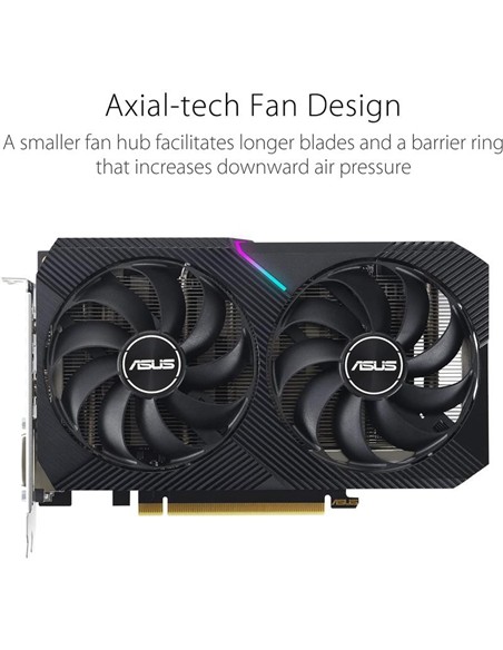 TARJETA DE VIDEO ASUS DUAL NVIDIA RTX 3050 8GB V2 OC GDRR6 PCIE