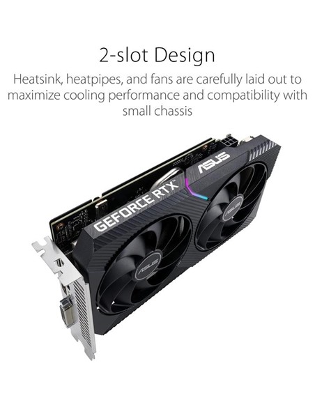TARJETA DE VIDEO ASUS DUAL NVIDIA RTX 3050 8GB V2 OC GDRR6 PCIE