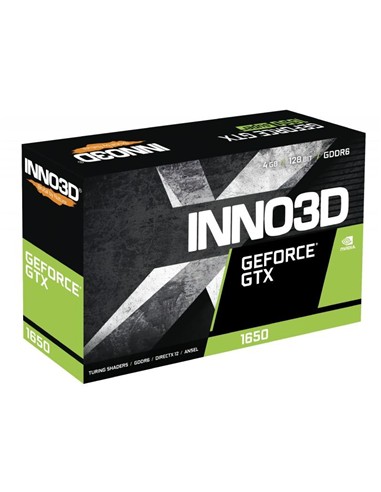 TARJETA DE VIDEO NVIDIA INNO3D GTX1650 TWIN X2 OC 4GB GDRR6 PCIE
