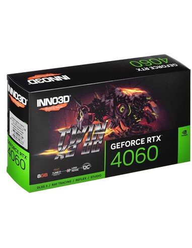 TARJETA DE VIDEO NVIDIA INNO3D RTX4060 TWIN X2 8GB GDRR6 PCIE