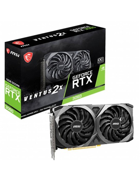 TARJETA DE VIDEO MSI RTX3060 VENTUS 2X OC 12GB DDR6