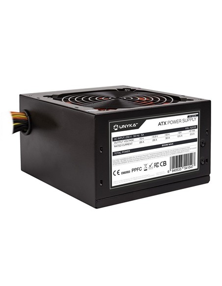 FUENTE DE ALIMENTACION UNYKACH 600W GAMING