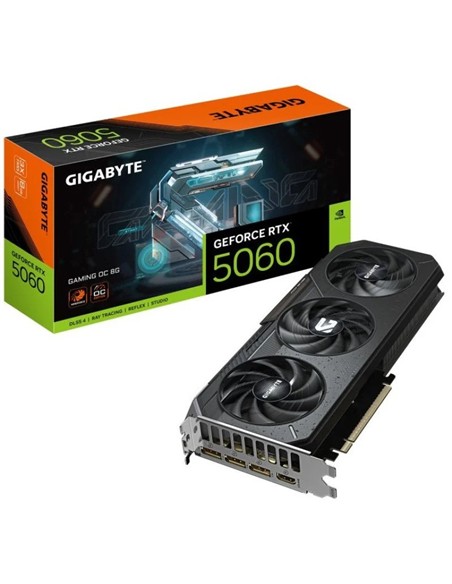 TARJETA DE VIDEO NVIDIA GIGABYTE RTX 5060 GAMING OC 8GB GDDR7 PCIE 5.0