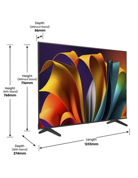 TELEVISOR LED HISENSE 55 4K UHD USB SMART TV ANDROID HOTEL WIFI BLUETOOTH