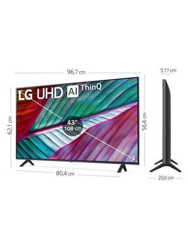 TELEVISOR LG 43 LED UHD 4K USB SMART TV WIFI...