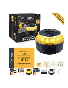 BALIZA V16 SOS ROAD CONECTADA HOMOLOGADA POR DGT 2026.
