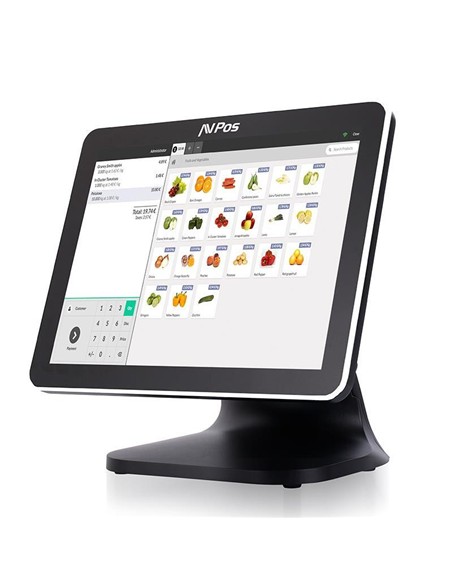TPV AVPOS K5000 15 ALUMINIO TACTIL I7 10TH/8G/128G/WIFI/MULTIMEDIA/W11P 3Y