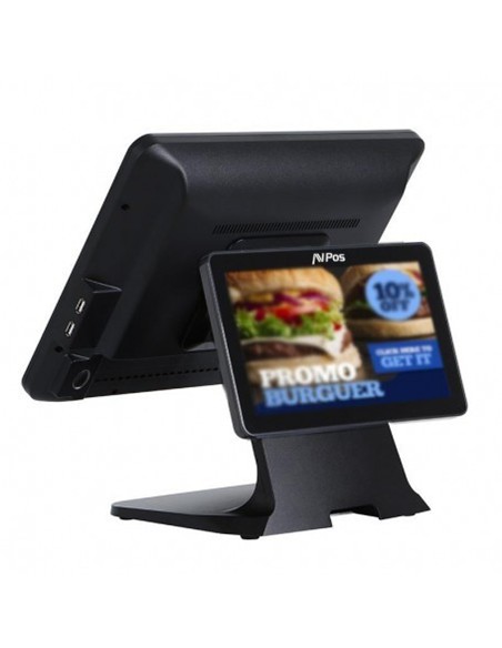 TPV AVPOS K5000 15 ALUMINIO TACTIL INTEL N100/8GB/SSD128GB/WIFI/2ºPANT/W11PRO 3YR