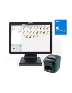 PACK TPV AVPOS K2000 15 I3/8GB/128GB/WIFI/BLUETOOTH/LAN...