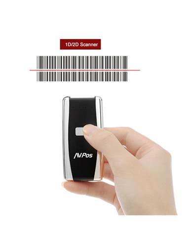 LECTOR AVPOS CODIGOS 1D + 2D + QR BT01 PORTATIL...