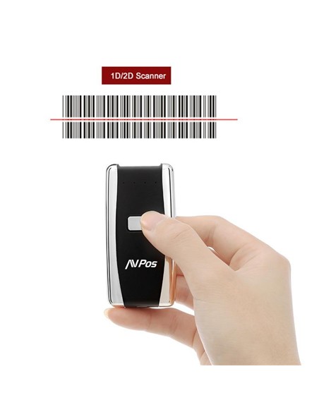 LECTOR AVPOS CODIGOS 1D + 2D + QR BT01 PORTATIL BLUETOOTH