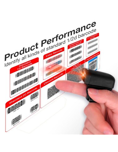 LECTOR AVPOS CODIGOS 1D + 2D + QR BT02 PORTATIL...